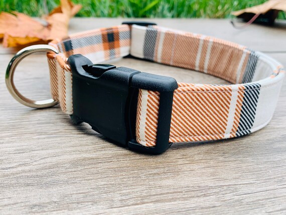 Fall Dog Collar, Plaid Dog Collar, boy dog collar, girl dog collar | Etsy (US)