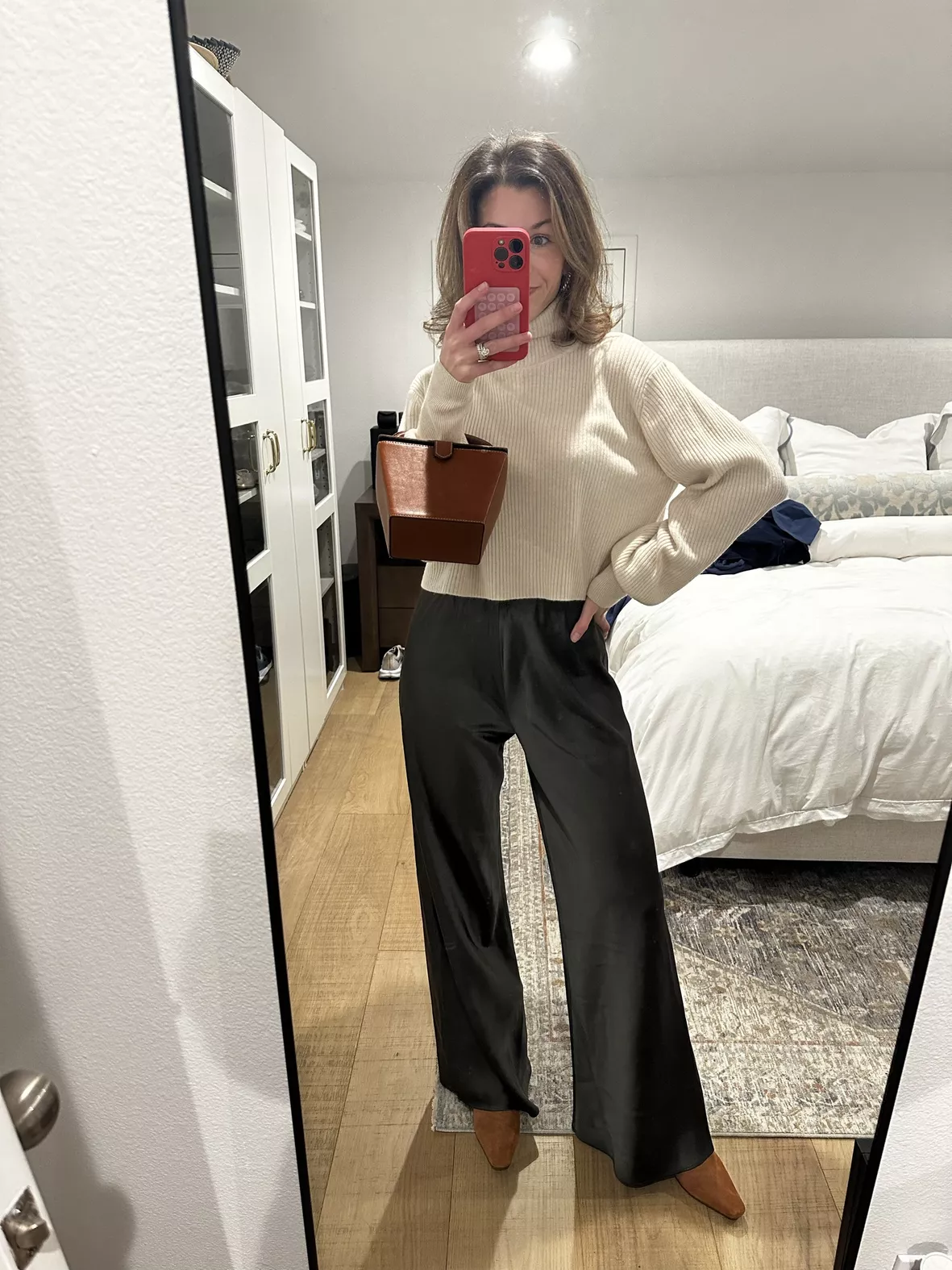 Colby satin wide-leg pants curated on LTK