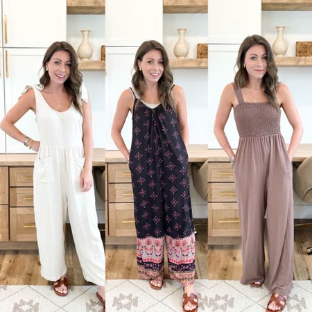Amazon jumpsuits! 🤩 perfect for spring & summer! Pair worn sandals or even sneakers! I’m wearing a size small in each for reference 

#LTKFindsUnder50 #LTKStyleTip #LTKSaleAlert