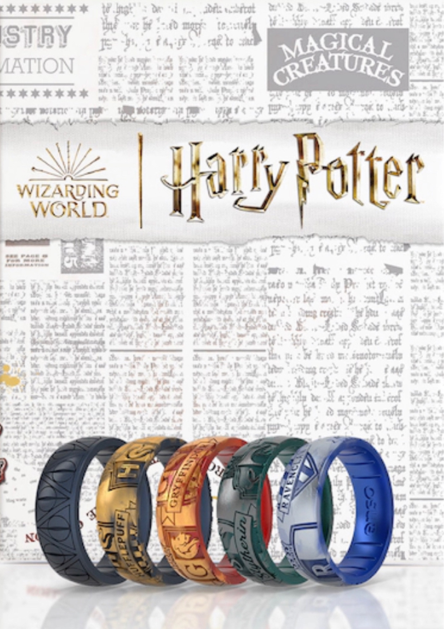 Harry Potter Enso rings. Silicone rings. Deathly Hallows. Gryffindor. Hufflepuff. Ravenclaw. Slytherin. 

#LTKunder50 #LTKsalealert #LTKGiftGuide