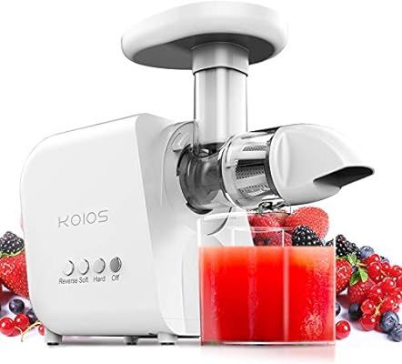 KOIOS Juicer, Masticating Juicer Machine, Slow Juice Extractor with Reverse Function, Cold Press ... | Amazon (US)