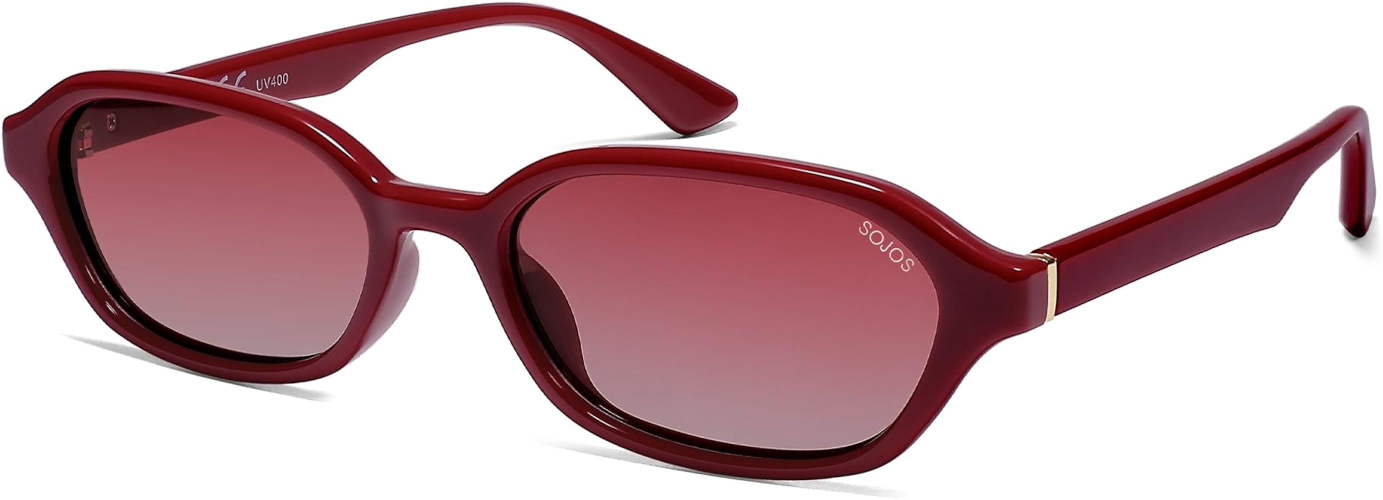 SOJOS Retro Rectangle Polarized Sunglasses for Women Men Trendy Hexagon Narrow Chic Y2K Sunnies S... | Amazon (US)