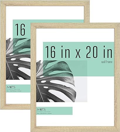 MCS Studio Gallery Frame, Natural Woodgrain, 16 x 20 in, 2 pk | Amazon (US)