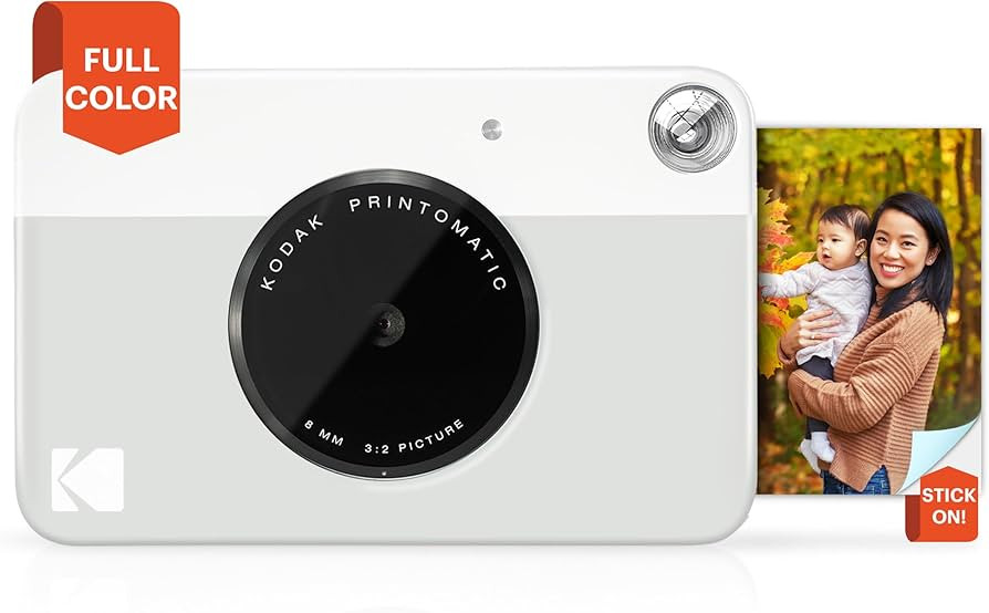KODAK Printomatic Full-Color Instant Print Digital Camera - Colorful Photos On Zink 2x3" Sticky-B... | Amazon (US)