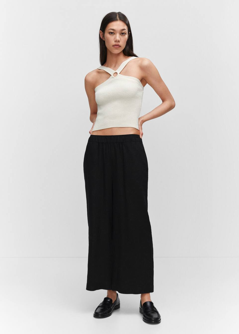 Linnen culotte -  Dames | Mango Nederland | MANGO (NL)