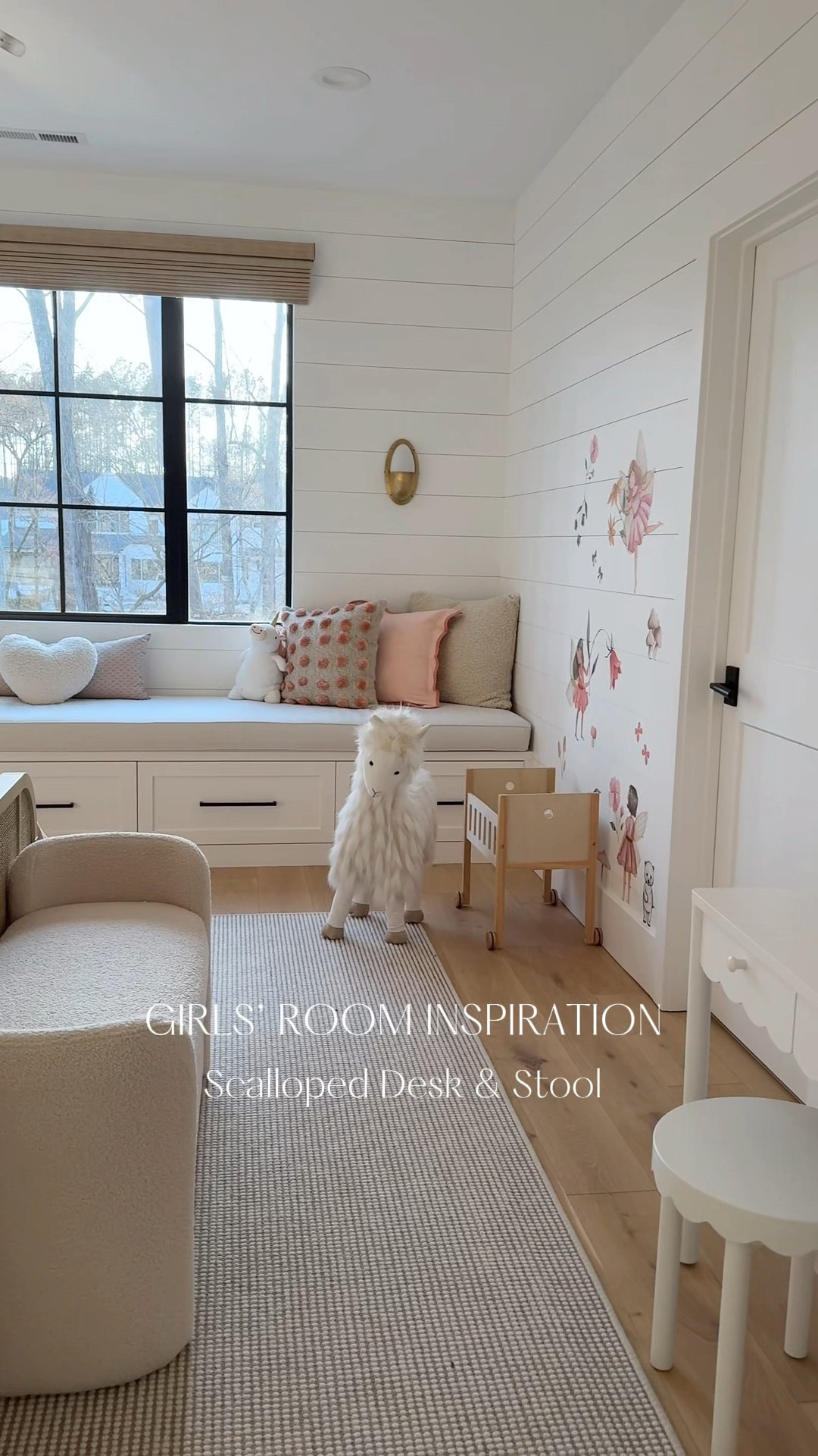 Emerson had a desk on her Christmas list so I was thrilled to have found this adorable desk and stool set!  The scalloped detail is so sweet and she loves having somewhere to display her little pottery pieces. 

#LTKKids #LTKHome #LTKmomlife