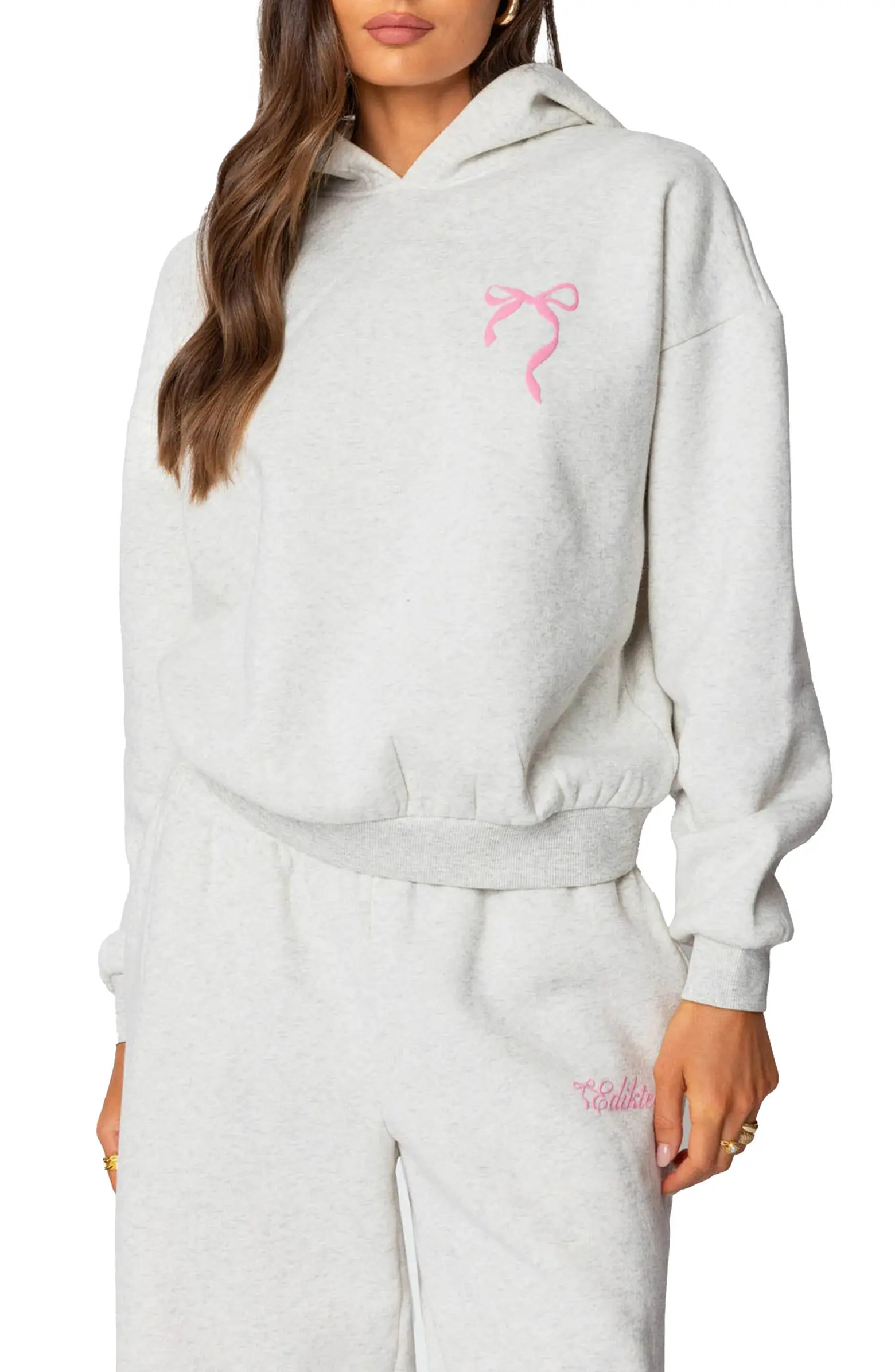 Sasha Bow Detail Hoodie | Nordstrom
