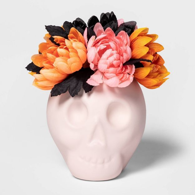 You Put a Spell on Me Skull Mums Halloween Artificial Plant - Hyde &#38; EEK! Boutique&#8482; | Target