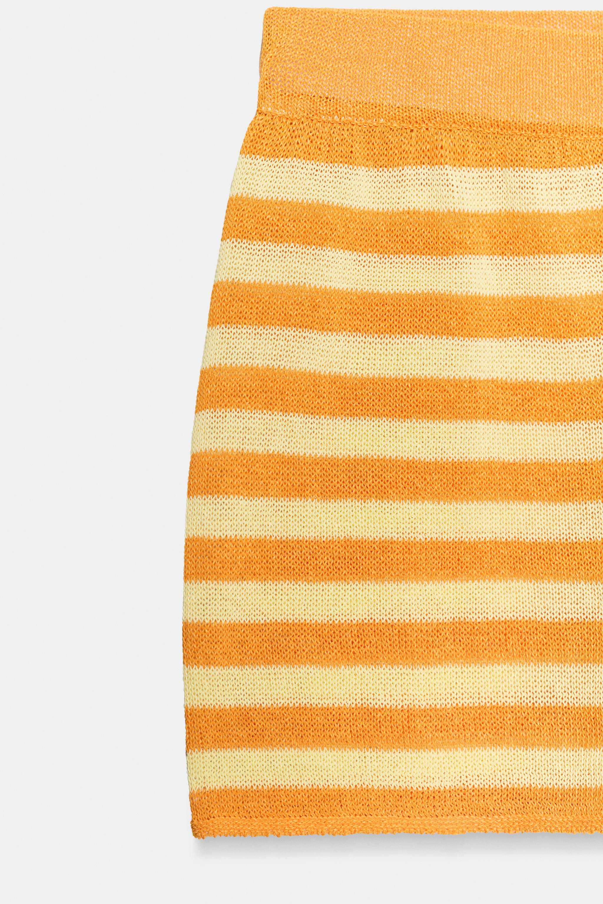 STRIPED KNIT SHORTS | Zara US