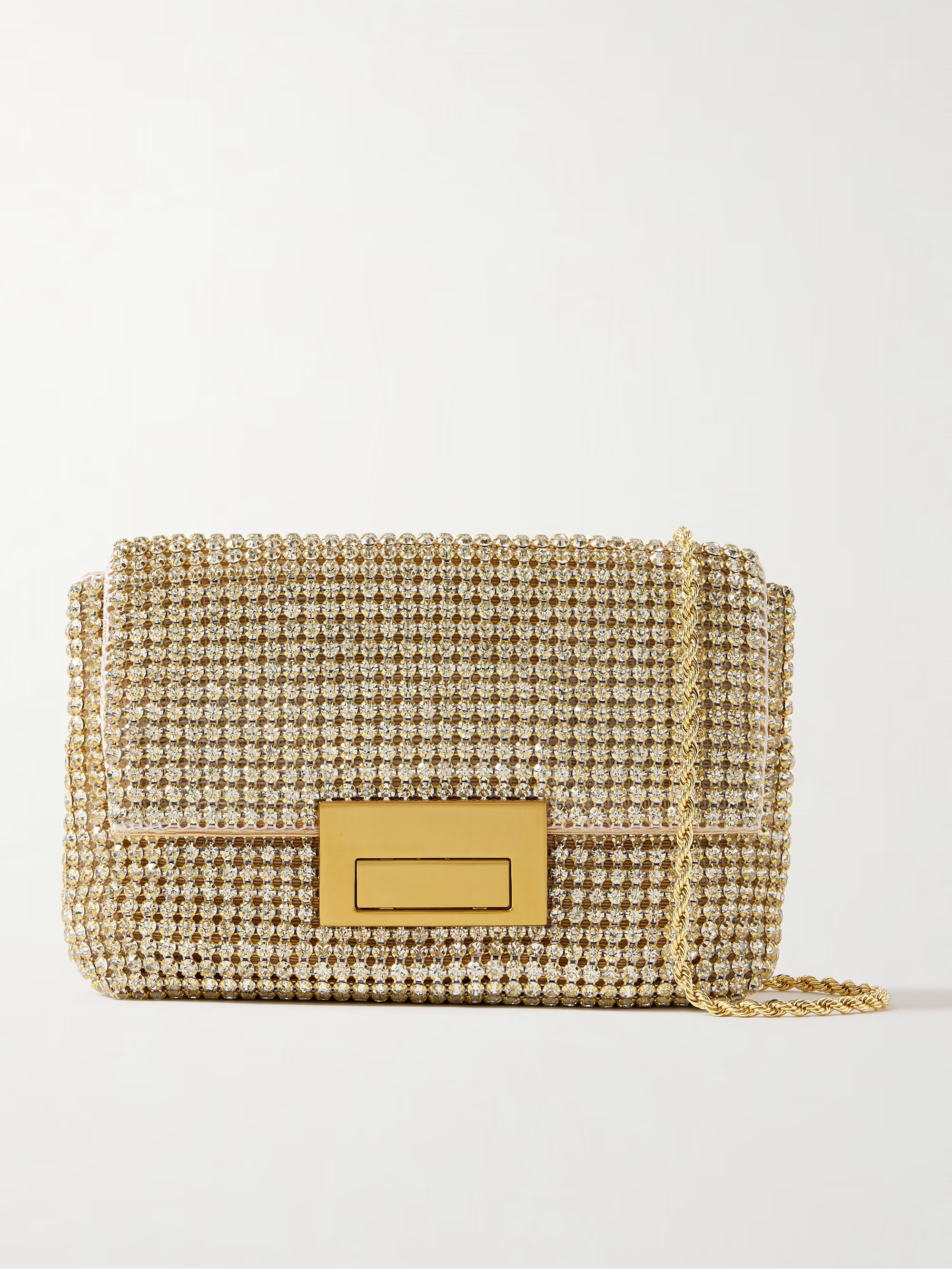 June crystal-embellished faille clutch | NET-A-PORTER (US)