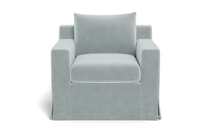 Sloan Slipcovered Swivel Glider Accent Chair | Interior Define