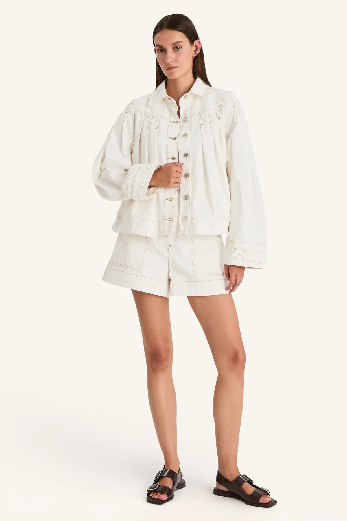 Easton Jacket in Ecru | Merlette NYC