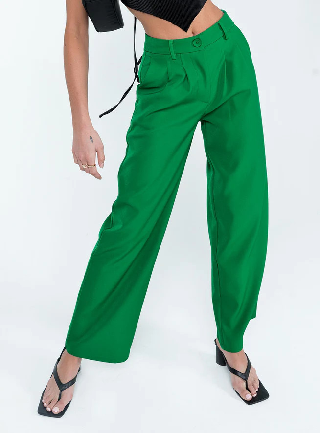 Archer Pants Apple Green | Princess Polly US