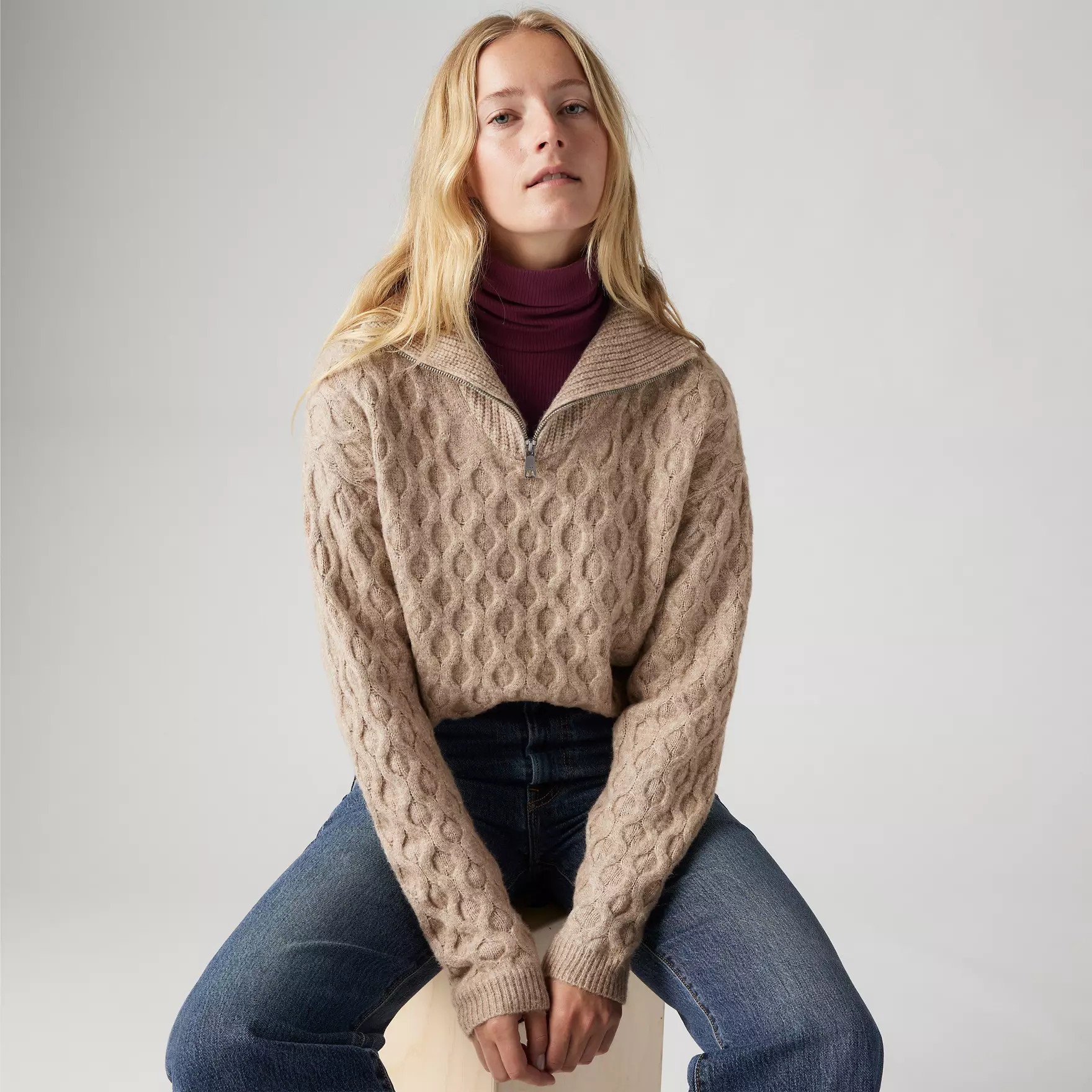 1/4 Zip Cable Sweater | Levi's US