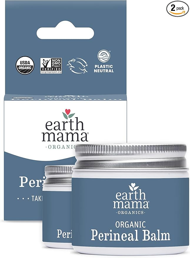 Earth Mama Organic Perineal Balm | Naturally Cooling Herbal Salve for Pregnancy and Postpartum Re... | Amazon (US)