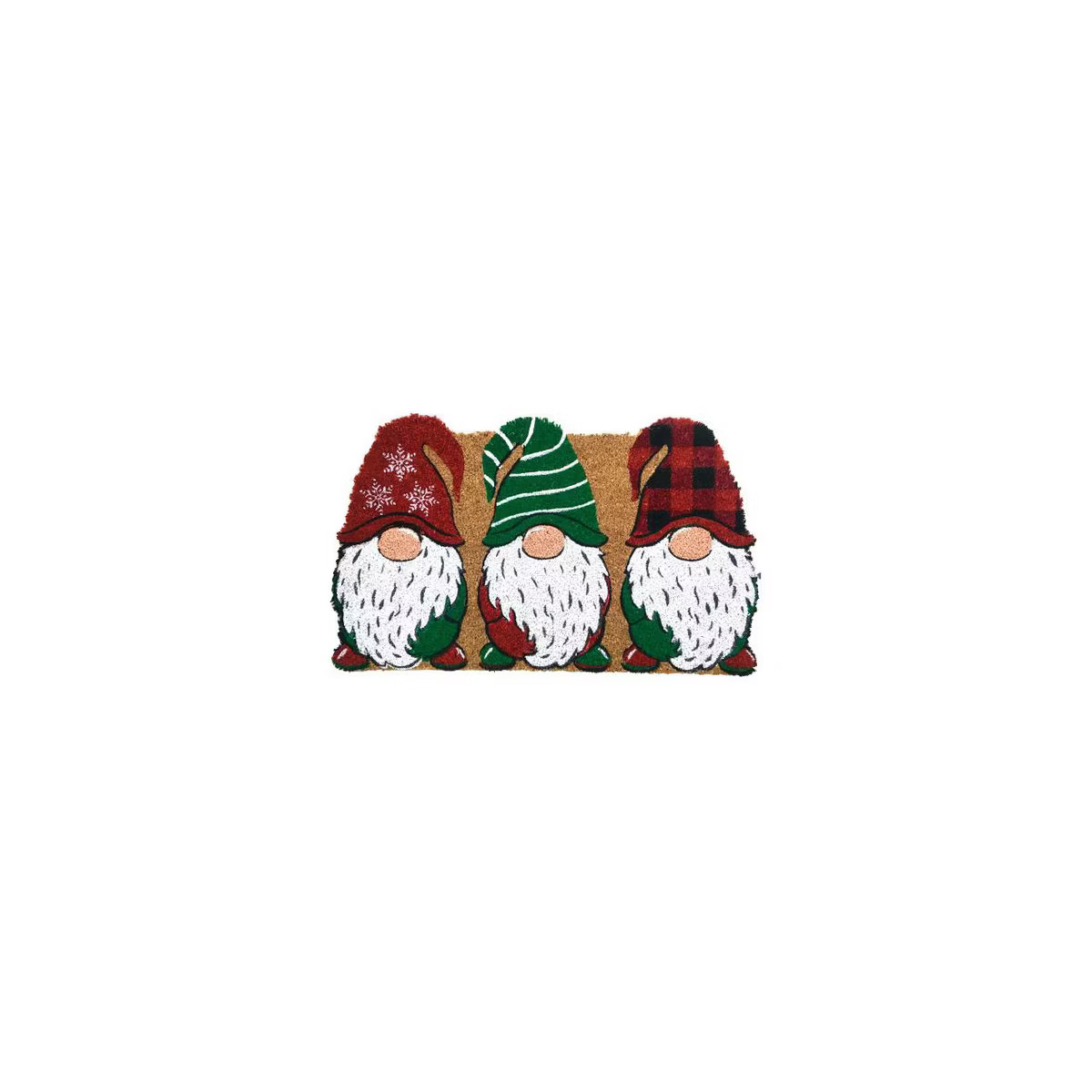 Briarwood Lane Coir Doormat 30x18 Holiday Gnomes Christmas Natural Fiber For Christmas Coir Doorm... | Target