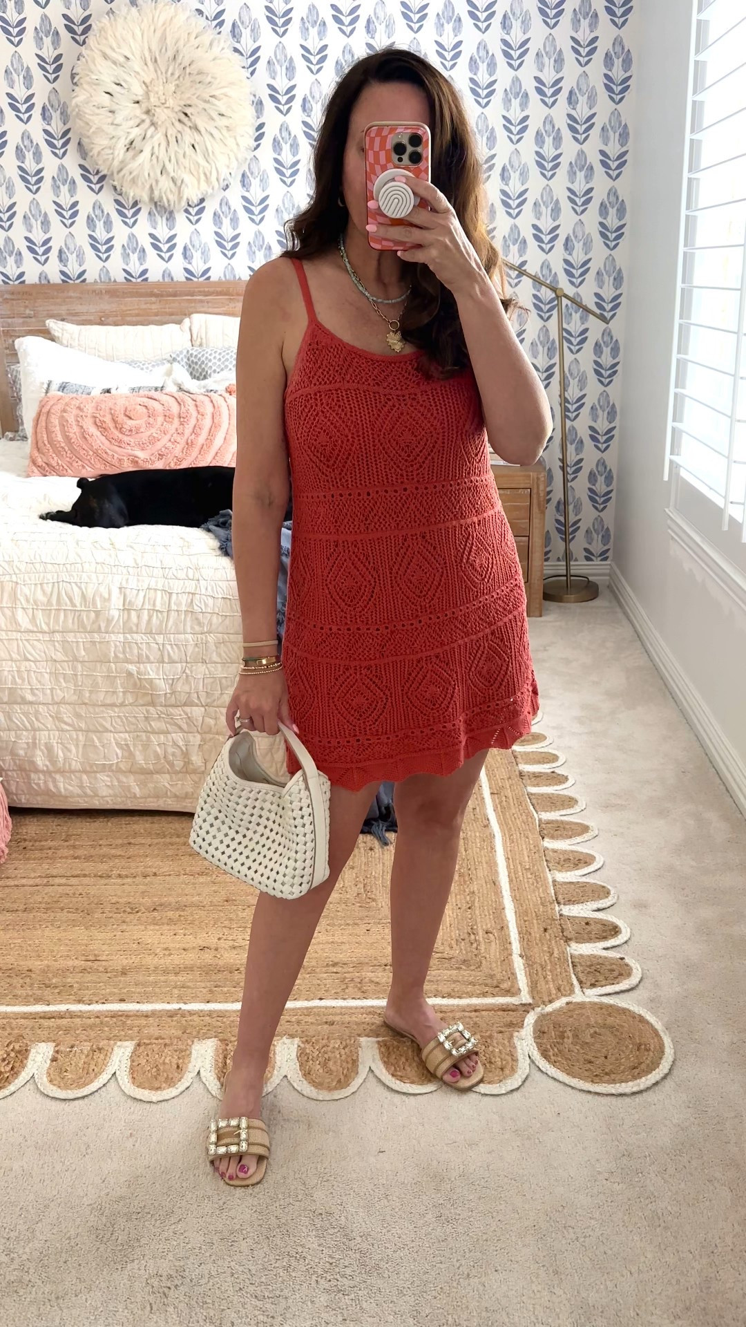 Wearing a medium in this crochet dress that also comes in cream. Adjustable straps, lined and so cute! Currently on salee
.


#LTKFindsUnder50 #LTKSaleAlert #LTKStyleTip
