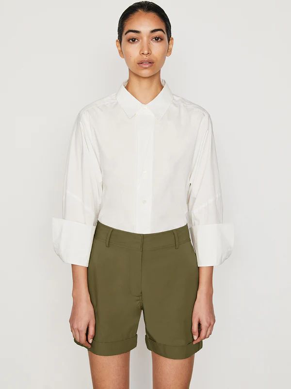 The Oversized Shirt -- Blanc | Frame Denim