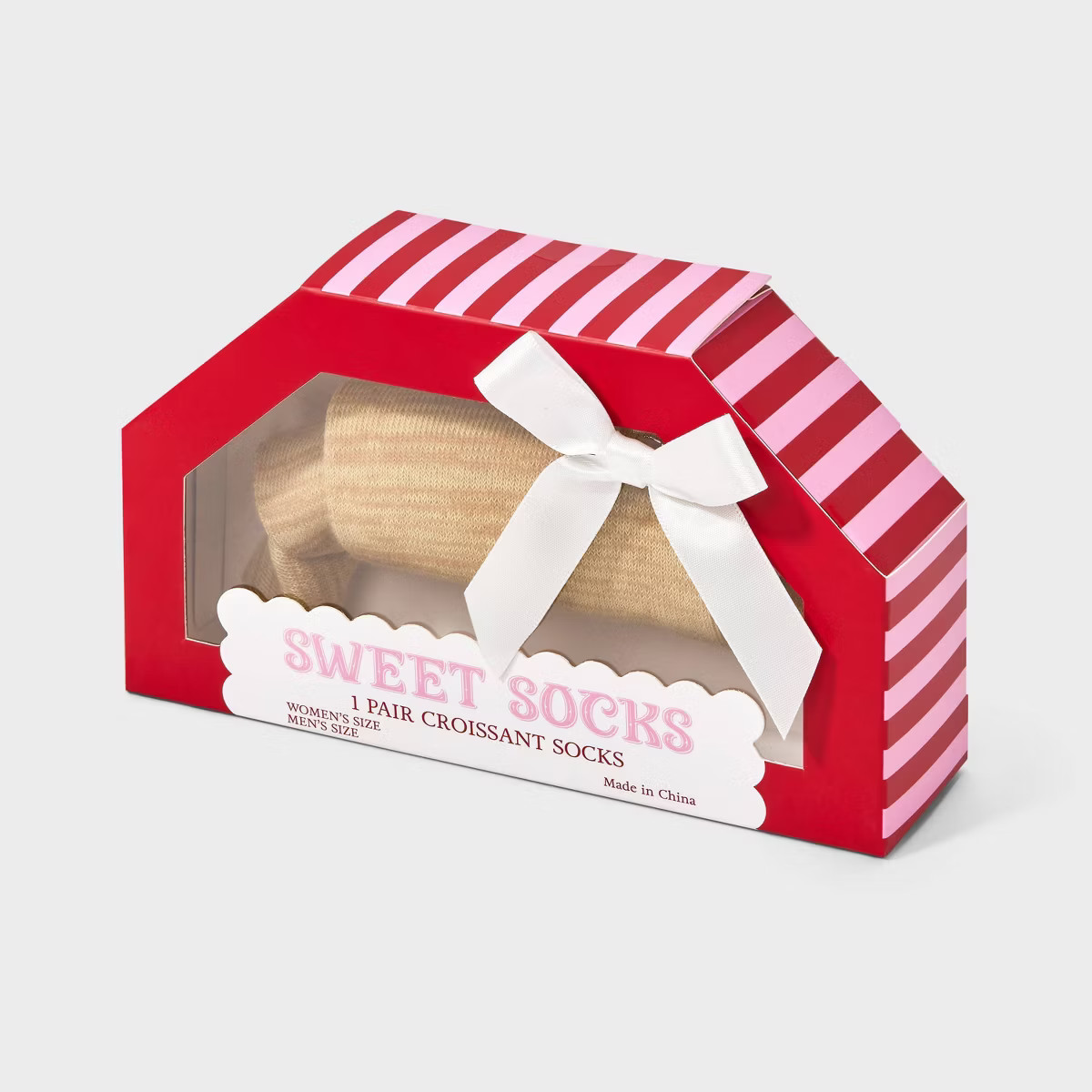 Adult Croissant Crew Socks -Tan One Size Fits Most | Target