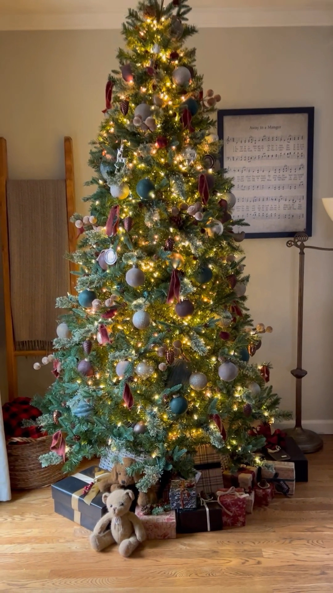 This sentimental, classic Moody tree, has a combination beautiful velvet flocked. and vintage style ornaments. It’s such a beautiful tree with a nod to deep and moody colors and texture. 

#LTKHoliday #LTKhome #LTKSeasonal