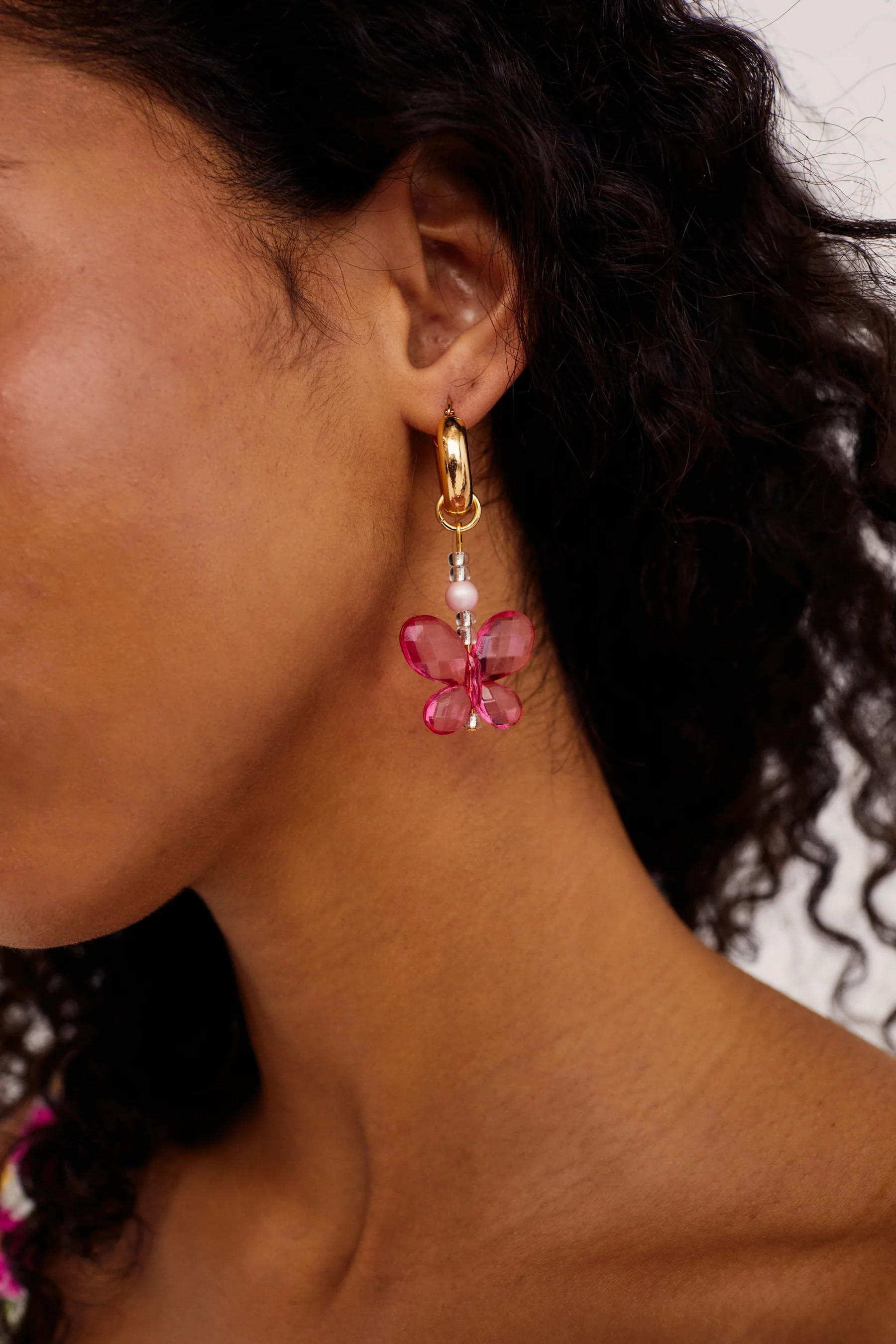 Tootsie Jewelry Butterfly Hoop Earrings | For Love & Lemons