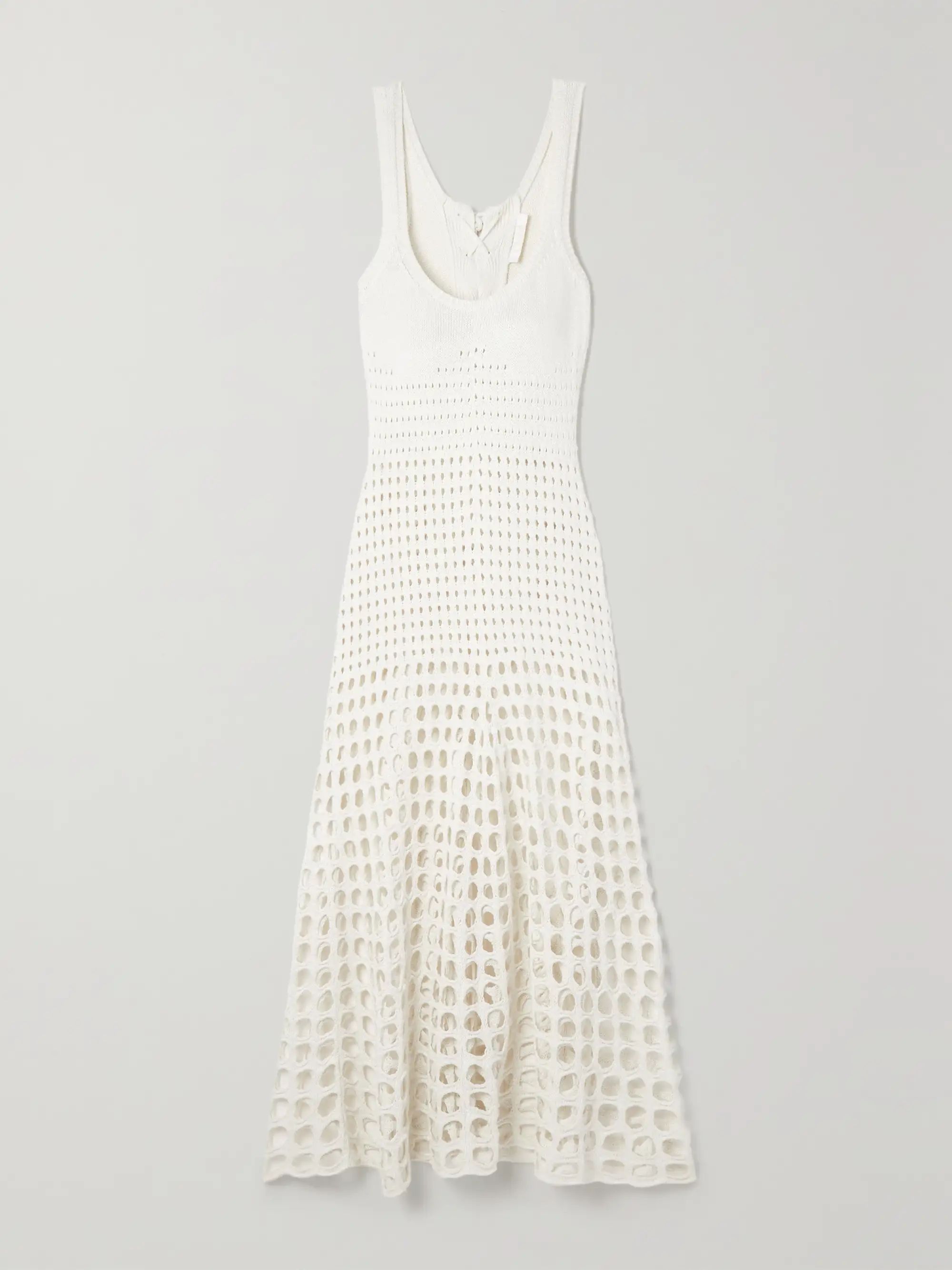 Crocheted silk maxi dress | NET-A-PORTER (US)