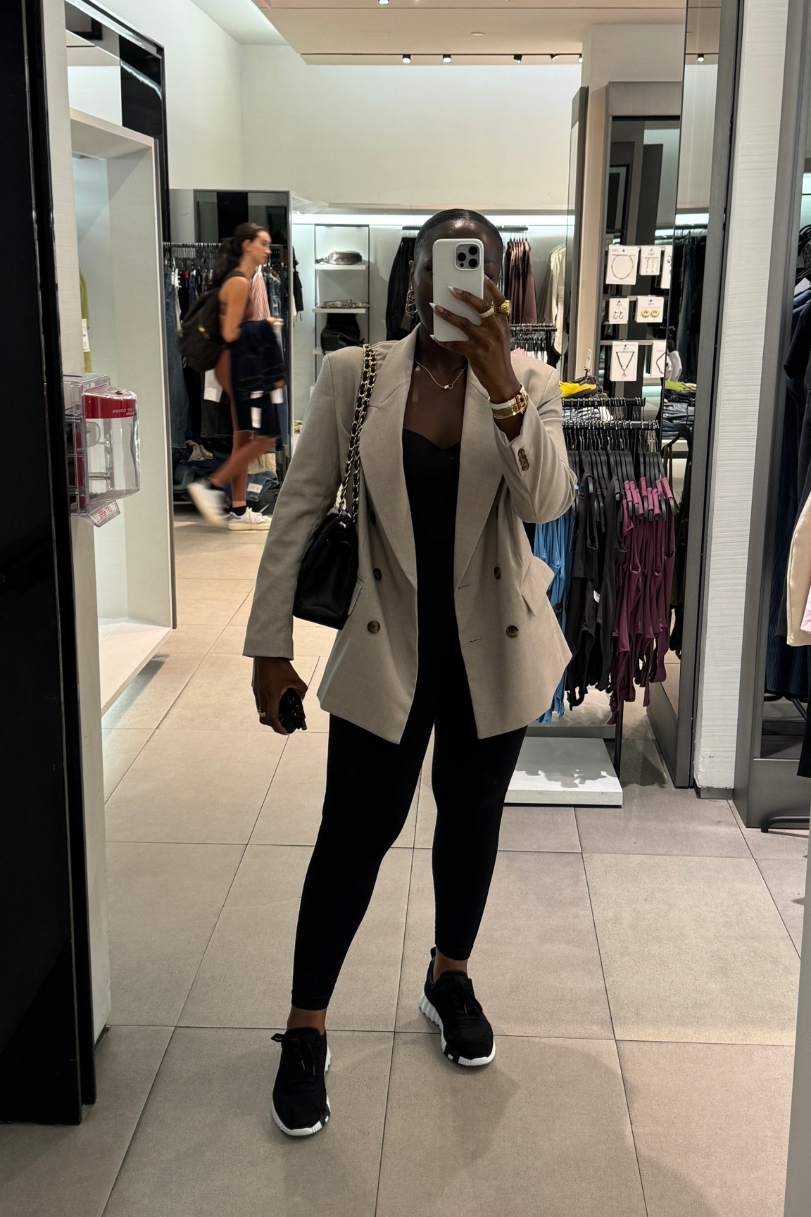 Casual & cute! Blazer is a medium  and the bodysuit is a medium. I love how it snatches me. 

#LTKTravel #LTKNYFW #LTKStyleTip