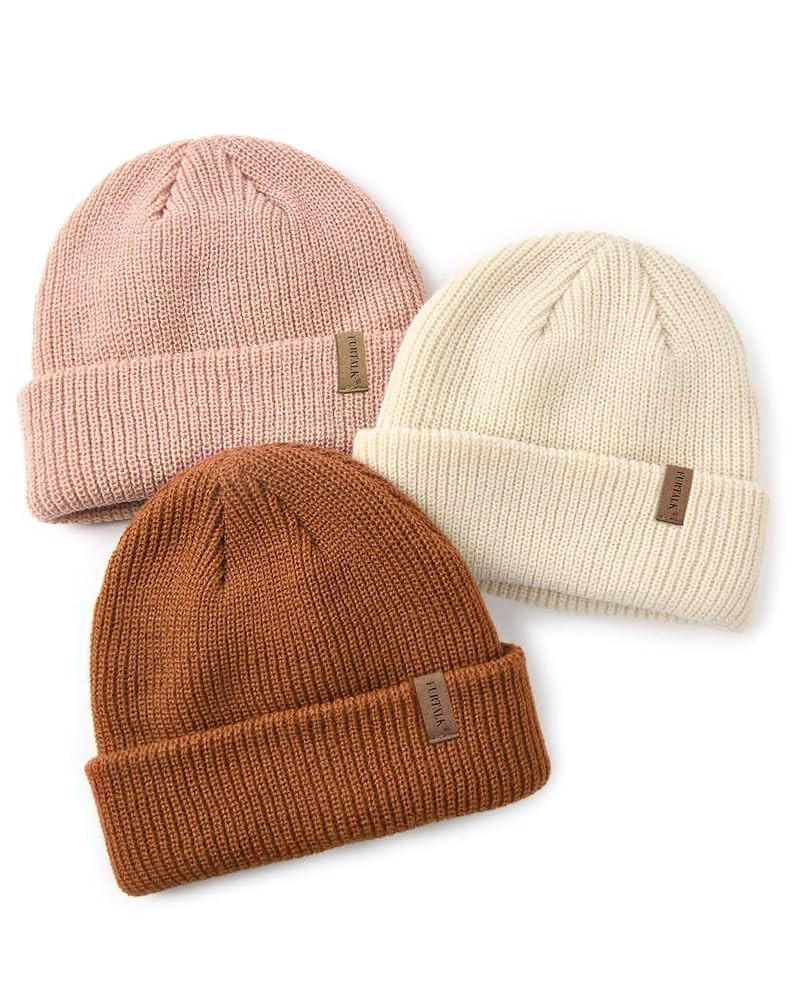 FURTALK Toddler Beanie Baby Boys Girls Beanies Kids Winter Hats Children Knit Warm Caps | Amazon (US)