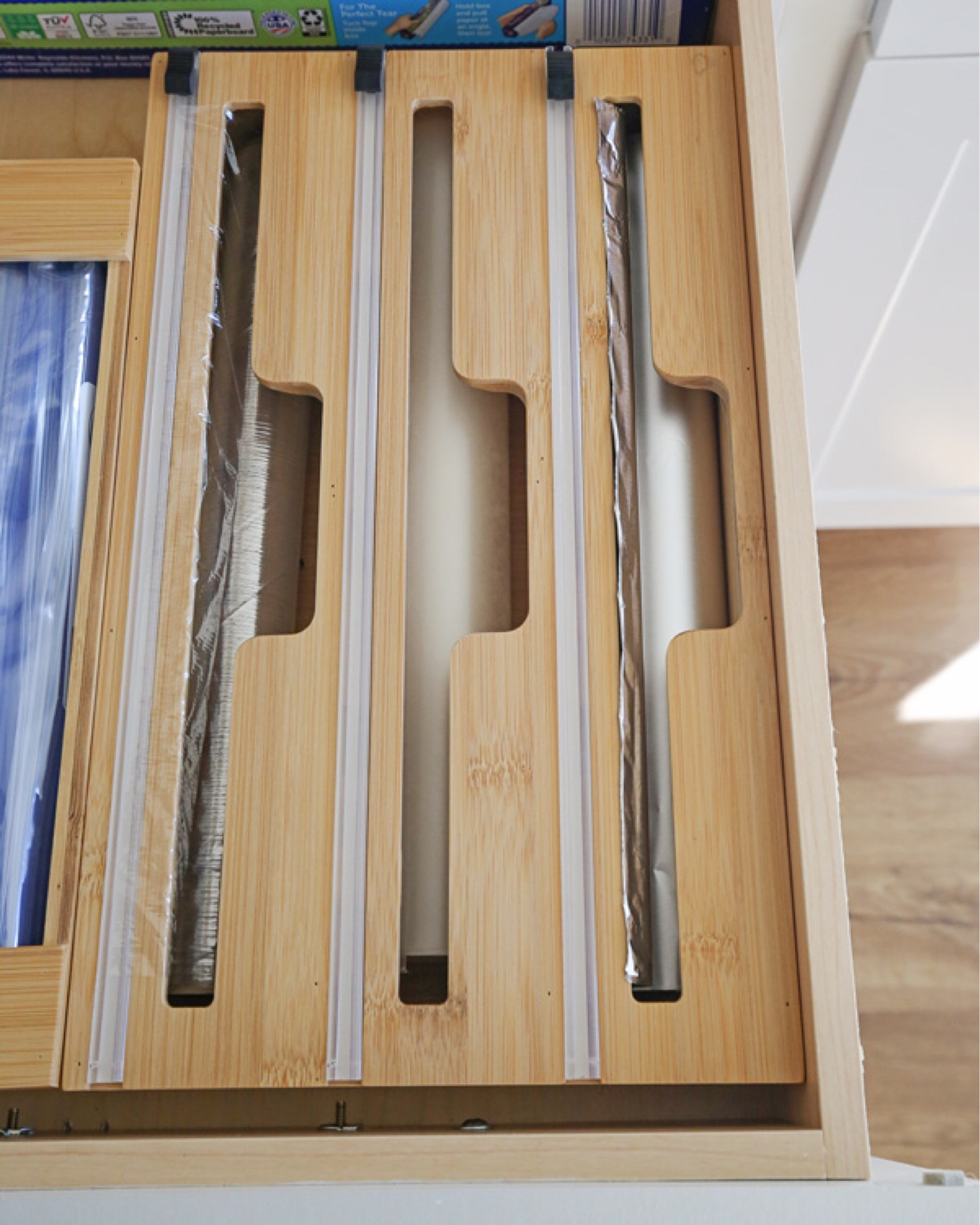 I love this foil and wrap organizer!!

Bamboo wrap organizer amazon 

#LTKhome #LTKfindsunder50 #LTKsalealert