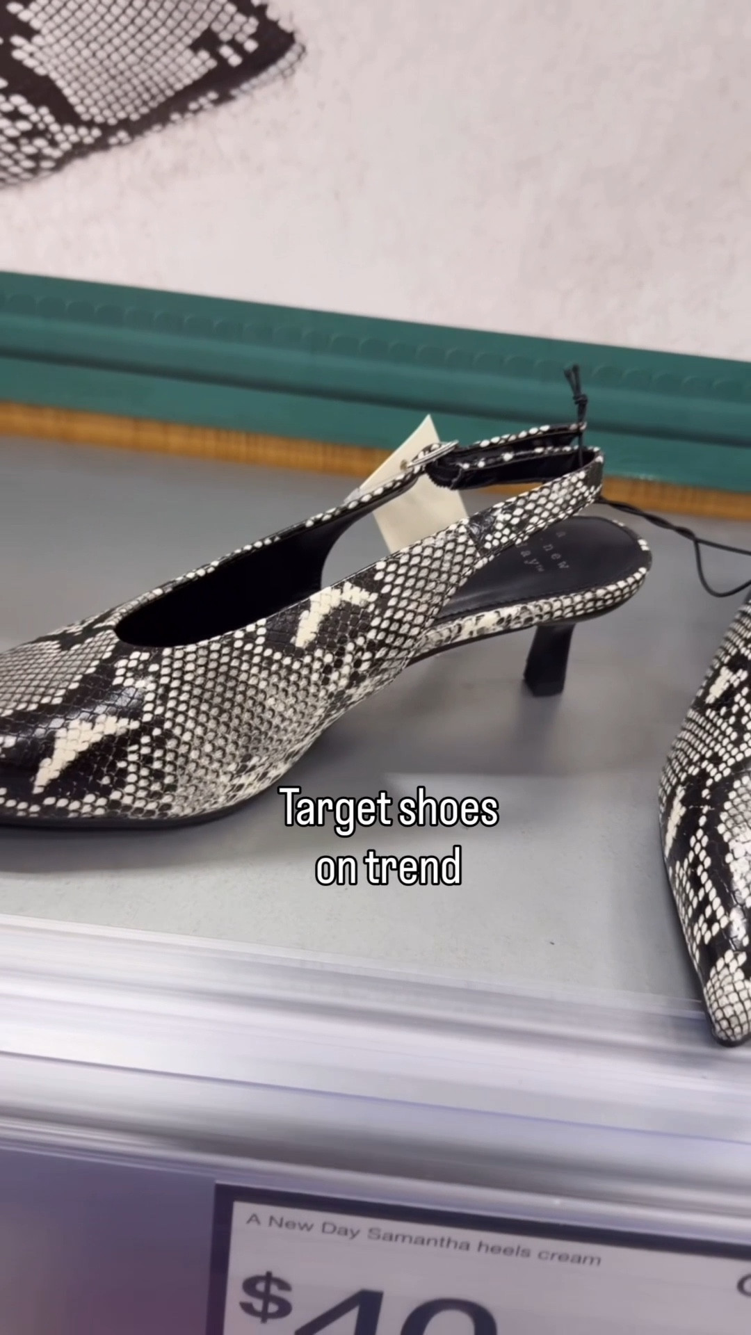 Snakeskin print is fun! These are still available and on sale. 

I have the second pair and fit tts 

Target style 
Spring shoes 
Target shoes 

#LTKSeasonal #LTKOver40 #LTKootd