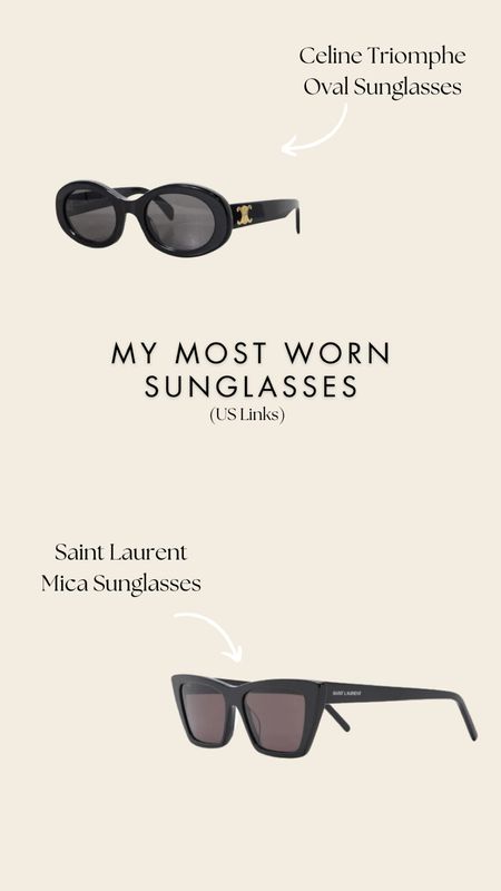 My worst worn designer Sunglasses! 🖤 (Us Links) #sunglasses #DesignerSunglasses 

#LTKstyletip
