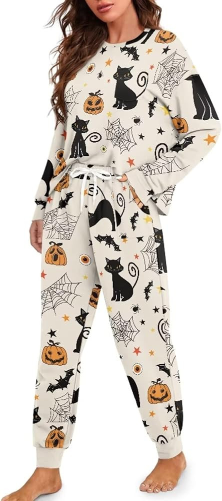 Drawstring Pajamas for Women Set 2 Piece Long Sleeve Pajama Sets Comfy Loungewear Pjs Trendy Cozy... | Amazon (US)