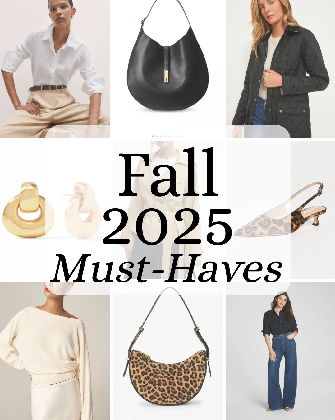 Here is the fall 2025 must- have checklist to refresh your wardrobe: 
Clothes we can actually wear!

👚 Classic white shirt
👖 Wide leg jeans
🥼 Barn jacket - elevated
🧥 Trench coat - I like short
🧶 Cardigan
🧵 Oversized sweater
👜 Slouchy bag
✨New classic gold earrings 
🐆 Leopard anything (accessories)

Subscribe to my newsletter, Be-Coming Attractions, to learn how to incorporate these key pieces for an updated look @susanbigsby.com

#LTKStyleTip #LTKSeasonal