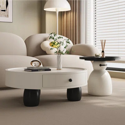 French-style wooden round coffee table | Wayfair North America