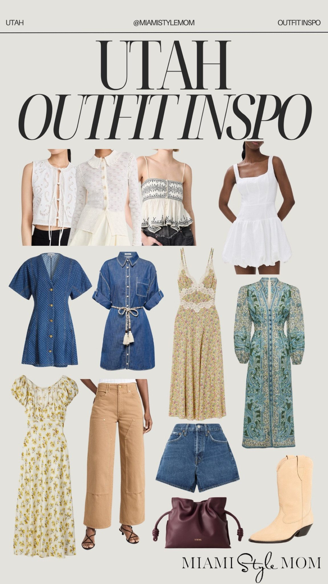 Utah outfit inspo!!🤍

Utah outfits. Utah outfit inspo. Summer dress. Sundress. Denim dress. Denim shorts. Cowboy boots. Summer tops. 

#LTKShoeCrush #LTKStyleTip #LTKItBag