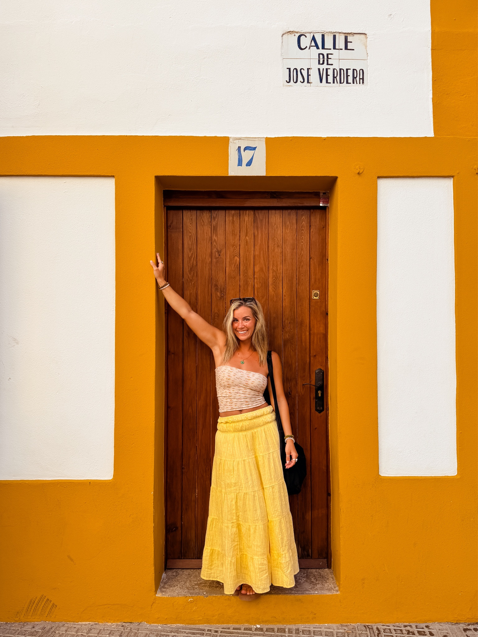 Exploring Downtown Ibiza Spain 
Love this bright yellow Summer Outfit Inspo 🌞

#LTKootd