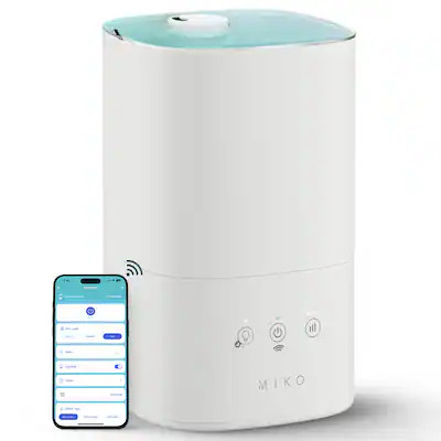 Miko - Breeze Smart Humidifier with App Control – 750 sq. ft. Coverage, 3L Tank, Cool Mist & Ar... | Best Buy U.S.