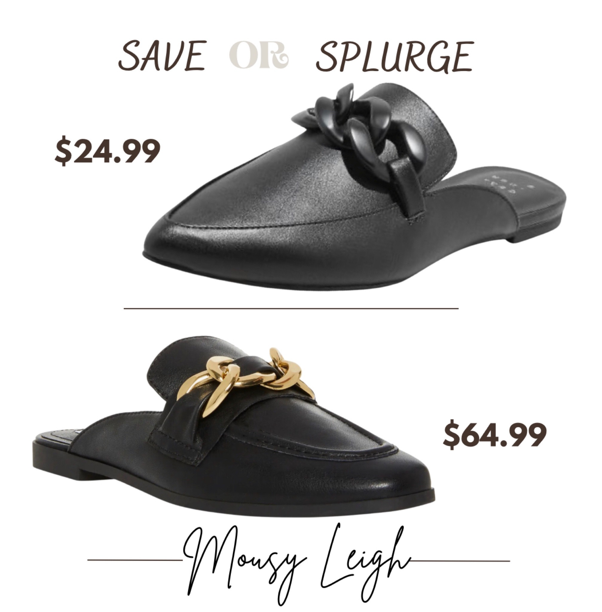 Save or splurge on these mule loafers?! 
Target pair on top, Steve Madden from Nordstrom on bottom  

#LTKstyletip #LTKshoecrush #LTKFind