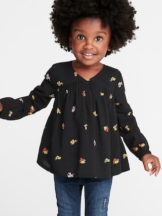 Floral V-Neck Blouse for Toddler Girls | Old Navy US