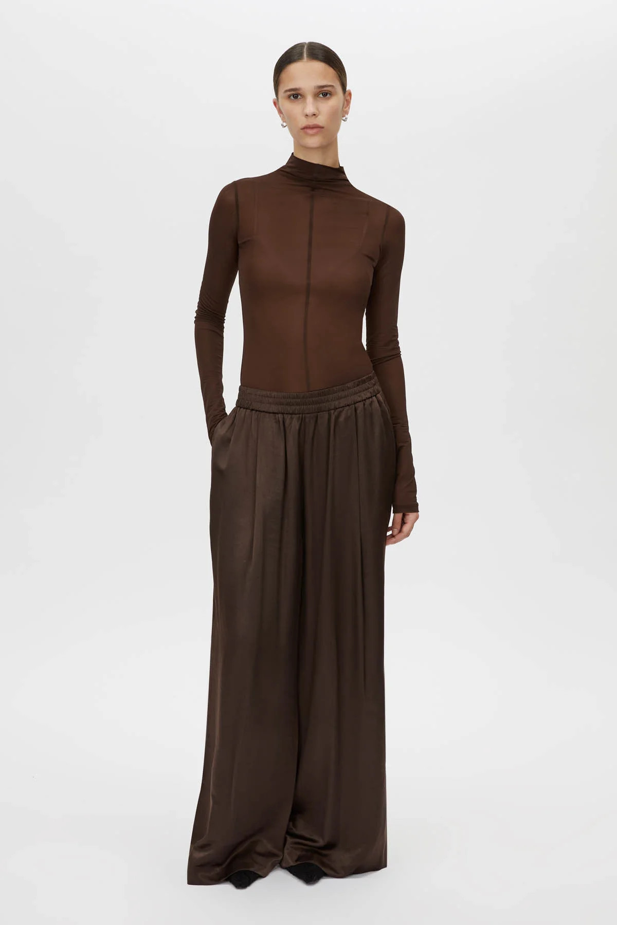 Harmonia Brushed Satin Pant | CAMILLA AND MARC (ANZ)