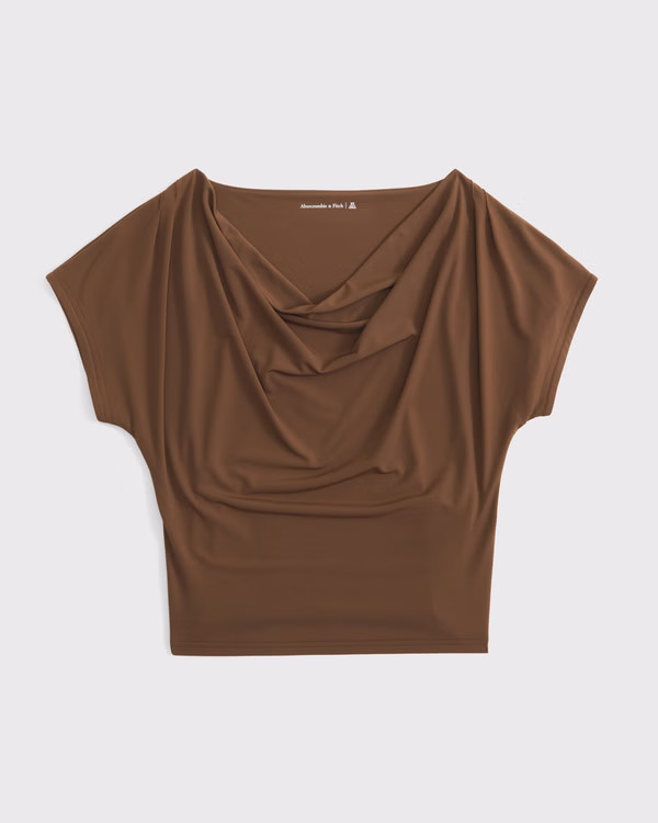 Draped Asymmetrical Top | Abercrombie & Fitch (US)