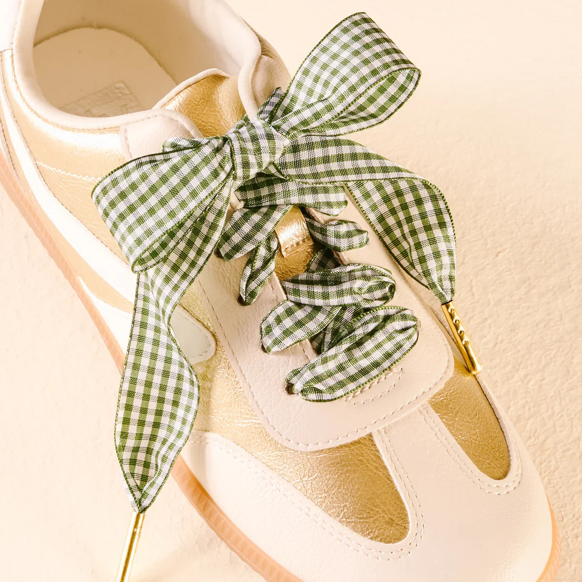 The Prissy Pelican Gingham Green Step It Up Shoelaces | Boutique Sneaker Laces - Gingham Green Step It Up Shoelaces | Boutique Sneaker Laces | Shop.app
