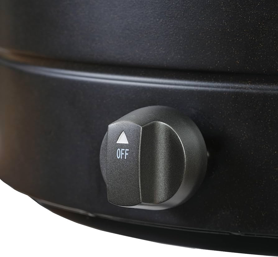 Amazon Basics 14 in 9,000 BTU Round Tabletop Propane Gas Fire Pit, Brown | Amazon (US)