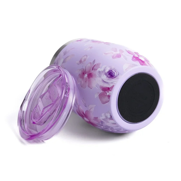 Hi Peach Layne 11.5 oz Purple Wine Tumbler with 30g Berry Bougie Bath Bomb | Walmart (US)