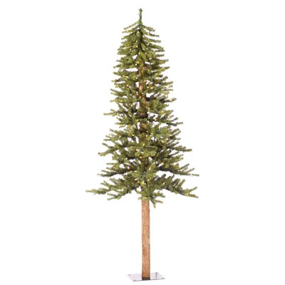 Natural Alpine 6' Green Cedar Artificial Christmas Tree with 250 Clear Lights | Wayfair North America