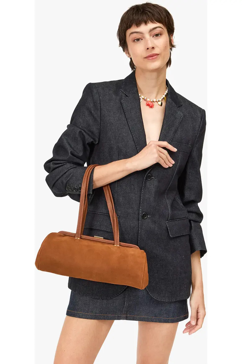 Yvette Nubuck Leather Shoulder Bag (Women) | Nordstrom | Nordstrom