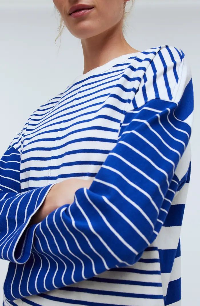 Easy Contrasting Stripe Long Sleeve Rugby T-Shirt | Nordstrom