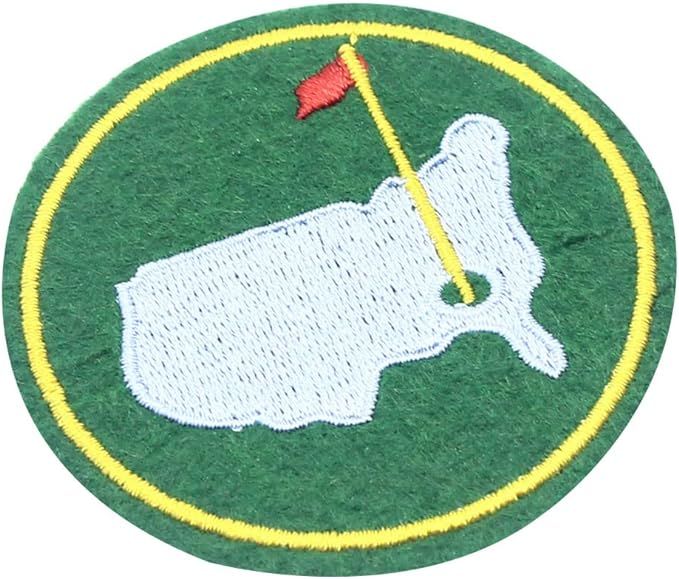 Red Flag Golf &USA Map Iron On Patch Embroidered Iron On Applique 2.7inch (Green) | Amazon (US)