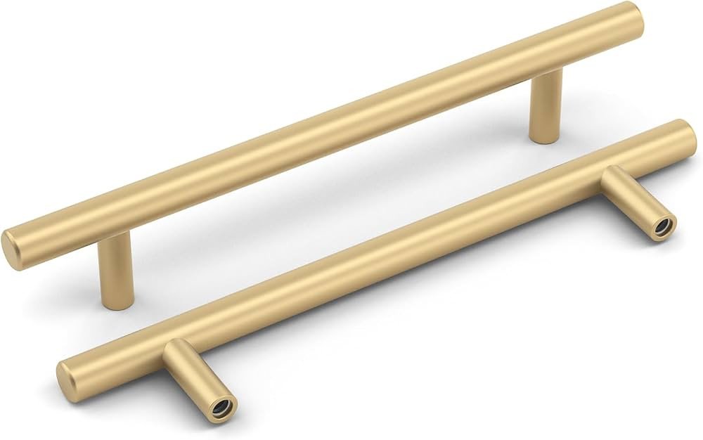goldenwarm 10 Pack Solid Iron Cabinet Handles Matte Gold Cabinet Pulls Gold Drawer Pulls Kitchen ... | Amazon (US)
