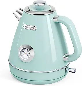 Hazel Quinn Electric Water Kettle with Thermometer Dial, Fast Boil, 1.7 L Cordless Stainless Stee... | Amazon (US)